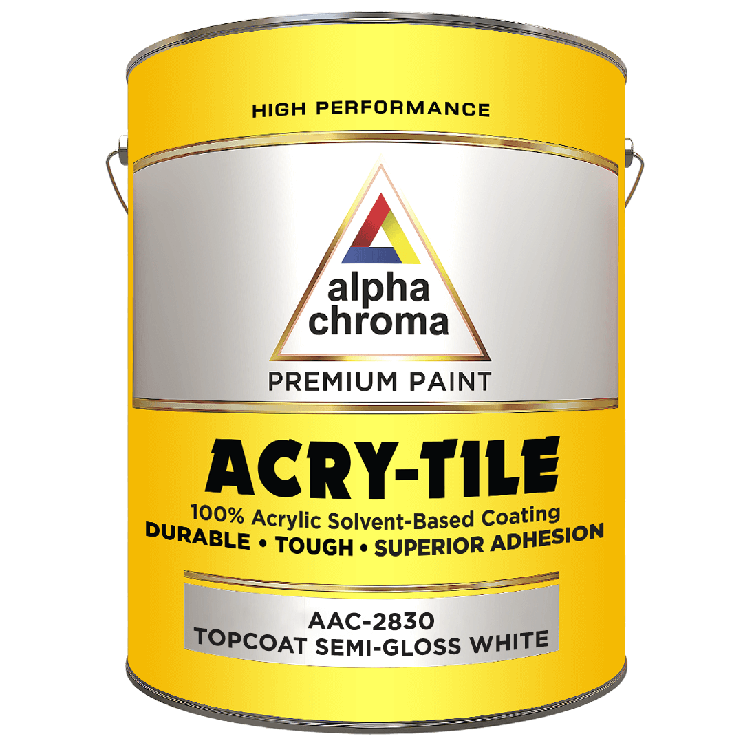 Alpha Chroma Acry-Tile Topcoat Semi-Gloss White
