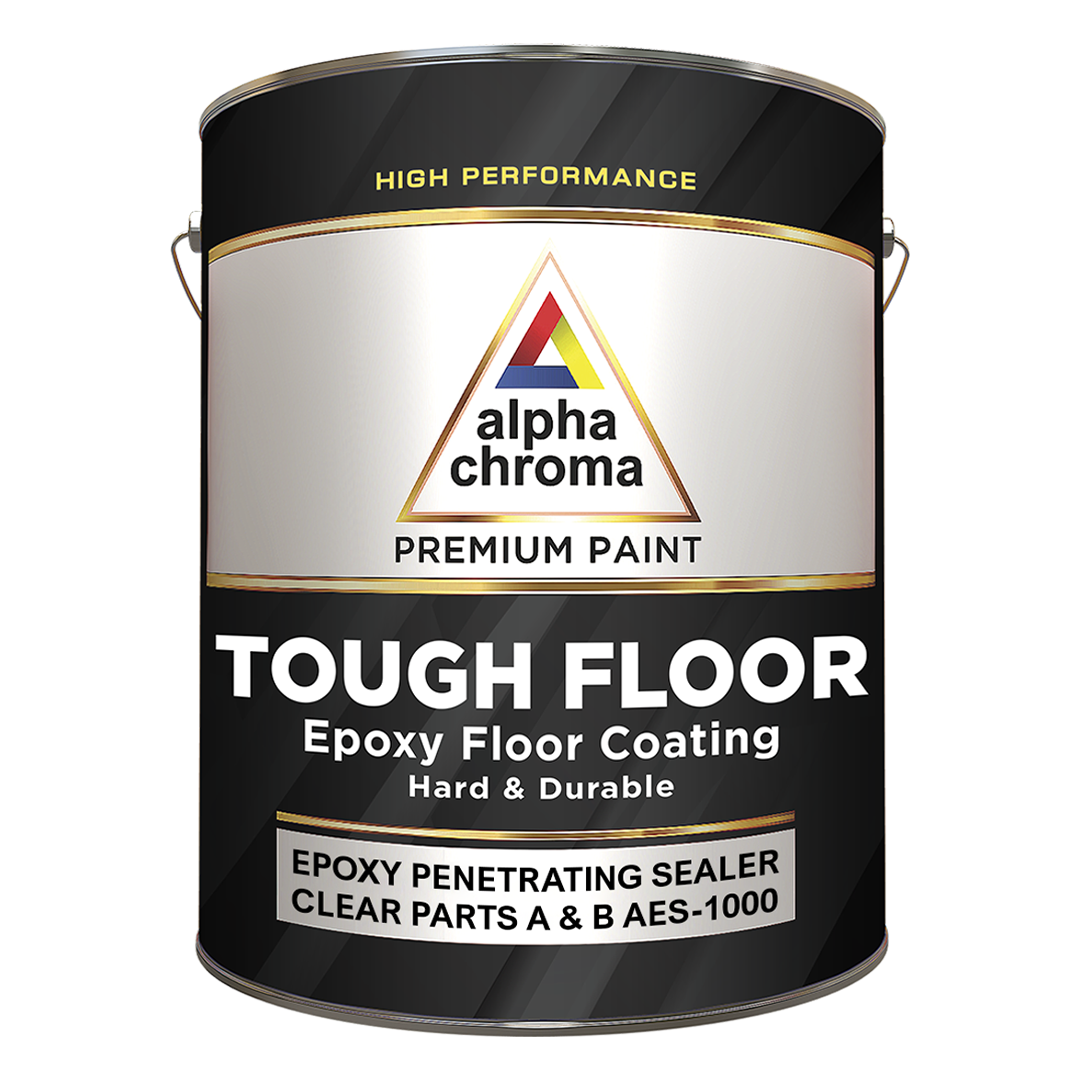 Alpha Chroma Tough Floor Epoxy Penetrating Sealer Clear Parts A & B